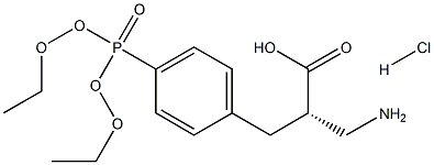 (S)-3-amino-2-(4-(diethoxyphosphoryl)benzyl)propanoicacid-HCl Structure