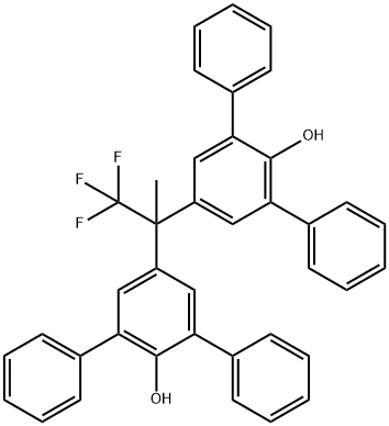 3-phenyl-5-(1,1,1-trifluoro-2-{6-hydroxy-5-phenyl-[1,1'-biphenyl]-3-yl}propan-2-yl)-[1,1'-biphenyl]-2-ol Structure