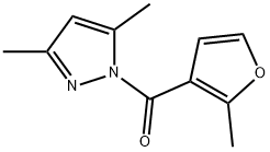 3,5-dimethyl-1-(2-methyl-3-furoyl)-1H-pyrazole Structure