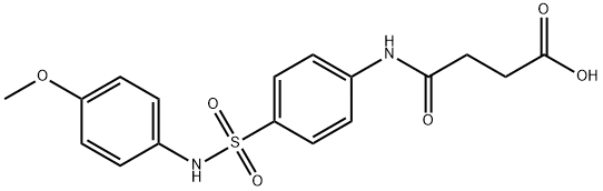 4-{4-[(4-methoxyanilino)sulfonyl]anilino}-4-oxobutanoic acid 구조식 이미지