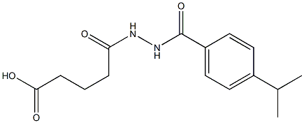 5-[2-(4-isopropylbenzoyl)hydrazino]-5-oxopentanoic acid Structure