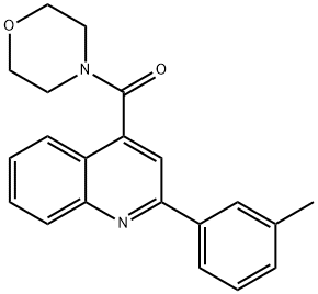 2-(3-methylphenyl)-4-(4-morpholinylcarbonyl)quinoline Structure