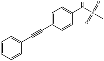 Methanesulfonamide, N-[4-(2-phenylethynyl)phenyl]- Structure