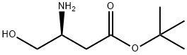 Butanoic acid, 3-amino-4-hydroxy-, 1,1-dimethylethyl ester, (3S)- 구조식 이미지