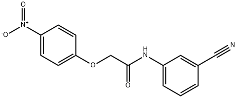 N-(3-cyanophenyl)-2-(4-nitrophenoxy)acetamide 구조식 이미지