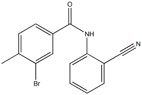 3-bromo-N-(2-cyanophenyl)-4-methylbenzamide 구조식 이미지