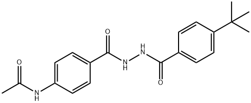 N-[4-({2-[4-(tert-butyl)benzoyl]hydrazino}carbonyl)phenyl]acetamide Structure