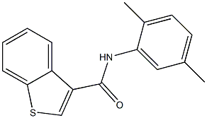 N-(2,5-dimethylphenyl)-1-benzothiophene-3-carboxamide Structure