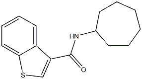 N-cycloheptyl-1-benzothiophene-3-carboxamide Structure