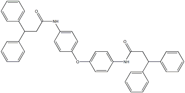 N-(4-{4-[(3,3-diphenylpropanoyl)amino]phenoxy}phenyl)-3,3-diphenylpropanamide Structure