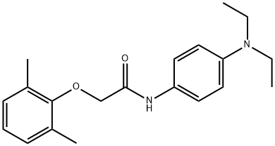 N-[4-(diethylamino)phenyl]-2-(2,6-dimethylphenoxy)acetamide 구조식 이미지