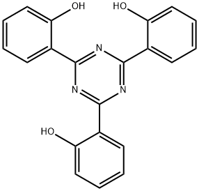 Phenol, 2,2',2''-(1,3,5-triazine-2,4,6-triyl)tris- 구조식 이미지