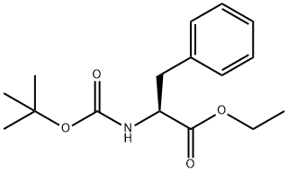 N-[(1,1-dimethylethoxy)carbonyl]Phenylalanine ethyl ester Structure