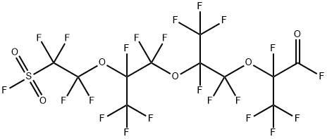 11-Fluorosulfonylperfluoro(2,5,8-trimethyl-3,6,9-trioxaundecanoyl) fluoride 구조식 이미지