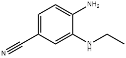 4-amino-3-ethylamino-benzonitrile Structure