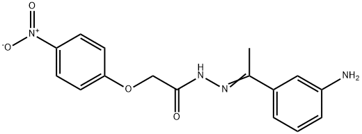 N'-[(E)-1-(3-aminophenyl)ethylidene]-2-(4-nitrophenoxy)acetohydrazide Structure