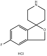 5-Fluoro-3H-spiro[2-benzofuran-1,4'-piperidine] hydrochloride Structure