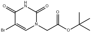 5-Bromo-N1-t-butoxycarbonylmethyl-uracil 구조식 이미지