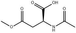 (2S)-2-acetamido-4-methoxy-4-oxobutanoic acid Structure