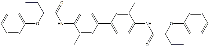 N-{3,3'-dimethyl-4'-[(2-phenoxybutanoyl)amino][1,1'-biphenyl]-4-yl}-2-phenoxybutanamide Structure