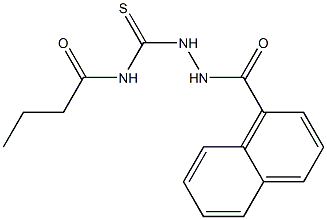 N-{[2-(1-naphthoyl)hydrazino]carbothioyl}butanamide 구조식 이미지