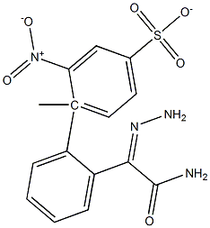 4-[2-(aminocarbonyl)carbohydrazonoyl]phenyl 3-nitro-4-methylbenzenesulfonate Structure