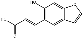 2-Propenoic acid, 3-(6-hydroxy-5-benzofuranyl)-, (E)- (9CI) Structure