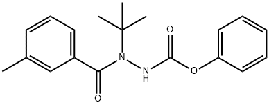 phenyl 2-tert-butyl-2-(3-methylbenzoyl)hydrazinecarboxylate Structure