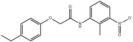 2-(4-ethylphenoxy)-N-(2-methyl-3-nitrophenyl)acetamide Structure