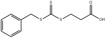 Propanoic acid, 3-[[[(phenylmethyl)thio]thioxomethyl]thio]- Structure