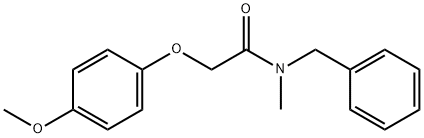 N-benzyl-2-(4-methoxyphenoxy)-N-methylacetamide 구조식 이미지