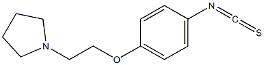 1-[2-(4-isothiocyanato-phenoxy)-ethyl]-pyrrolidine Structure