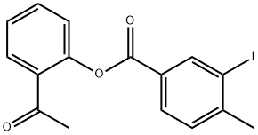 2-acetylphenyl 3-iodo-4-methylbenzoate Structure