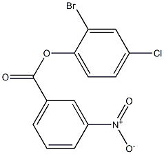 2-bromo-4-chlorophenyl 3-nitrobenzoate Structure