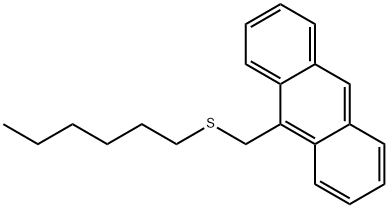 9-[(hexylsulfanyl)methyl]anthracene Structure