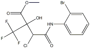 methyl 4-(2-bromoanilino)-3-chloro-2-hydroxy-4-oxo-2-(trifluoromethyl)butanoate 구조식 이미지