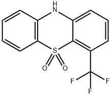 10H-Phenothiazine, 4-(trifluoromethyl)-, 5,5-dioxide 구조식 이미지