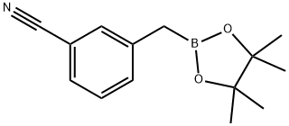 3-((4,4,5,5-tetraMethyl-1,3,2-dioxaborolan-2-yl)Methyl)benzonitrile Structure