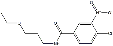 4-chloro-N-(3-ethoxypropyl)-3-nitrobenzamide Structure