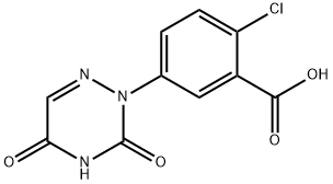 2-CHLORO-5-(3,5-DIOXO-4,5-DIHYDRO-1,2,4-TRIAZIN-2(3H)-YL)BENZOIC ACID 구조식 이미지