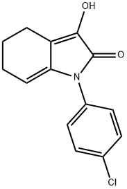 1-(4-CHLOROPHENYL)-3-HYDROXY-2,4,5,6-TETRAHYDRO-2-INDOLONE 구조식 이미지