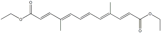 (2E,4E,6E,8E,10E)-Diethyl 4,9-dimethyldodeca-2,4,6,8,10-pentaenedioate Structure