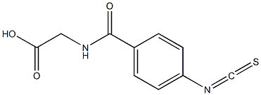 2-(4-isothiocyanatobenzamido)acetic acid 구조식 이미지