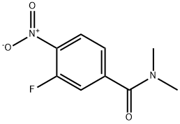 Benzamide, 3-fluoro-N,N-dimethyl-4-nitro- 구조식 이미지