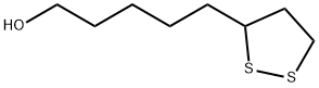 5-(1,2-dithiolan-3-yl)pentanol 구조식 이미지