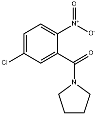 1-(5-chloro-2-nitrobenzoyl)pyrrolidine 구조식 이미지