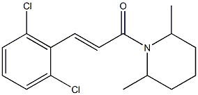 1-[3-(2,6-dichlorophenyl)acryloyl]-2,6-dimethylpiperidine Structure