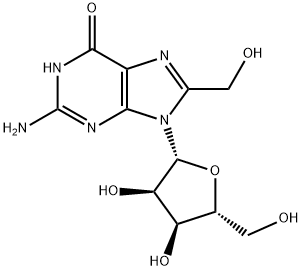 8-Hydroxymethyl guanosine Structure