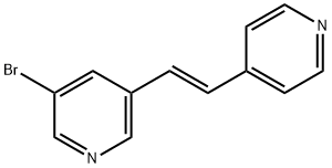 3-브로모-5-(2-피리딘-4-일-비닐)-피리딘 구조식 이미지