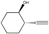 trans-2-ethynylcyclohexan-1-ol Structure